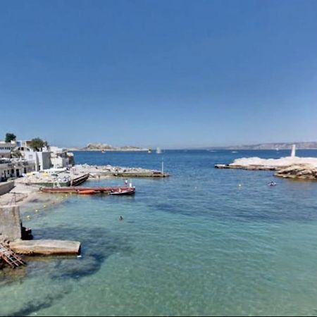 Villa En Bord De Mer A Malmousque Marseille Bagian luar foto