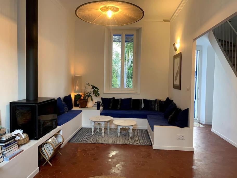 Villa En Bord De Mer A Malmousque Marseille Bagian luar foto