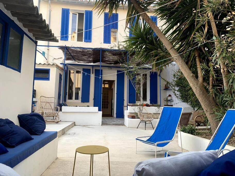 Villa En Bord De Mer A Malmousque Marseille Bagian luar foto