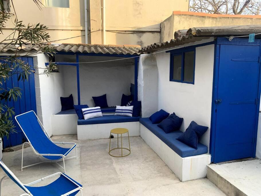 Villa En Bord De Mer A Malmousque Marseille Bagian luar foto